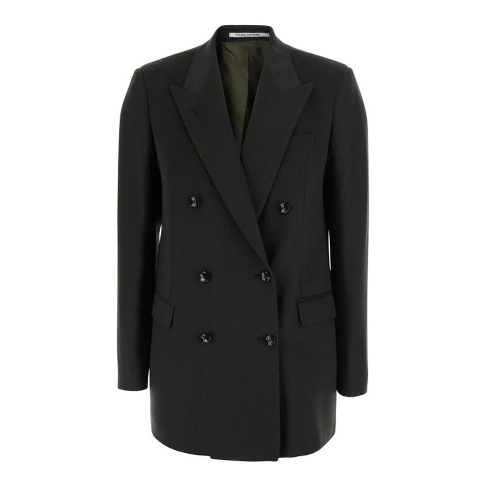 Tagliatore Women Jacket In Green Cashmere For Women